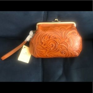 Patricia Nash Burnished Savena Wristlet Gold NWT